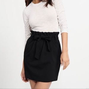 Black Paperbag Skirt
